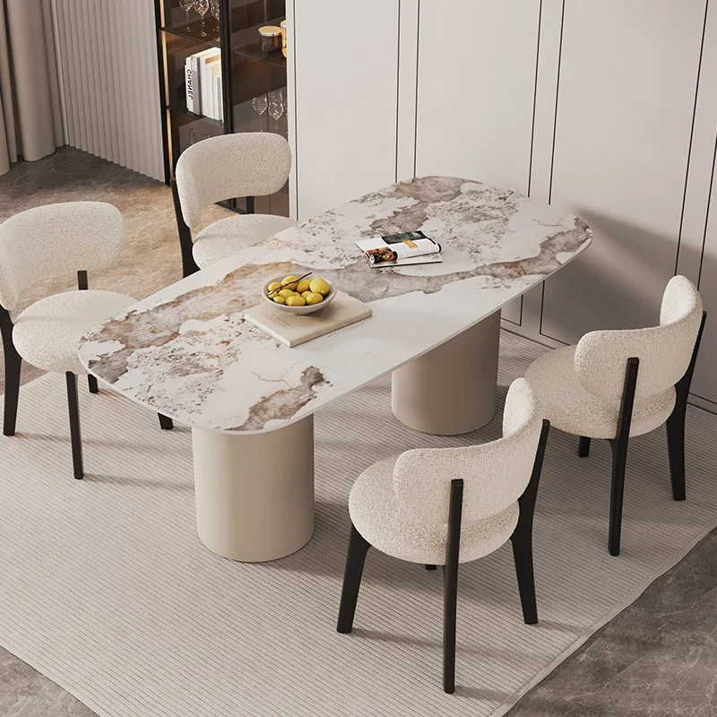 Luxury velvet upholstered dining room chair modern wooden hotel restaurant dining chair