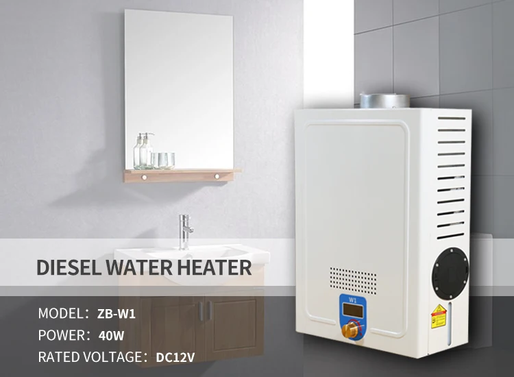 Portable Outdoor Shower Storage Instant Induction Hot Diesel Water Heater