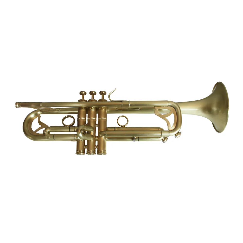 Tide Music professional B flat trumpet original brass brush lacquered with Amado drainage system TR8450