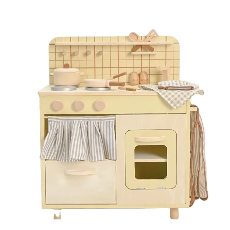 Juguetes De Cocina Preschool Pretend Play Kids Wooden Big Kitchen Set Toy