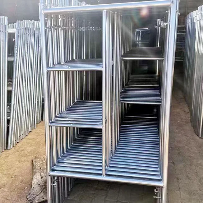 Construction material fame scaffolding electro galvanized layher facade scaffolding