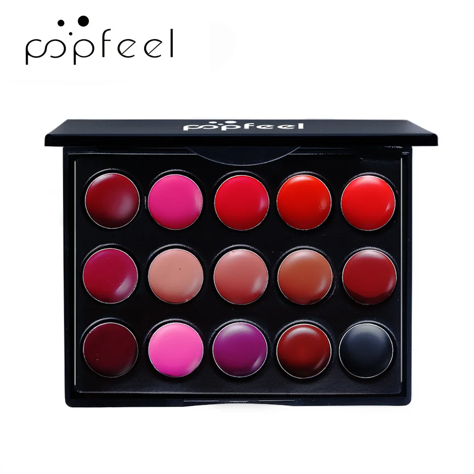 POPFEEL 15 Color Lip Gloss Mini New Product Makeup Lipstick L15 Nude Lip Makeup