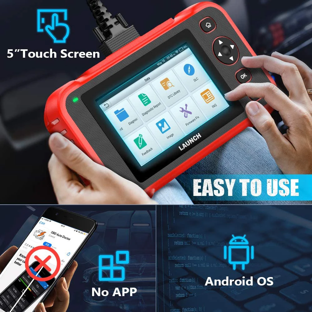 Upgrade Version LAUNCH CRP239 CRP129 OBD2 Scanner Tool Android Based 4 System Diagnoses Device for Small Shops and DIYers