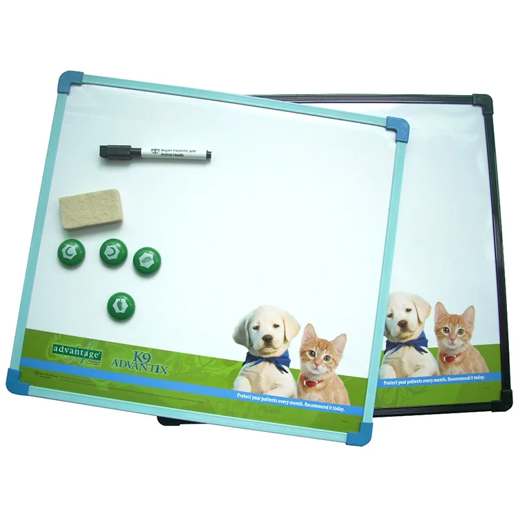 Customized office gift dry eraser whiteboard 40*60cm hanging plastic frame magnetic board whiteboard