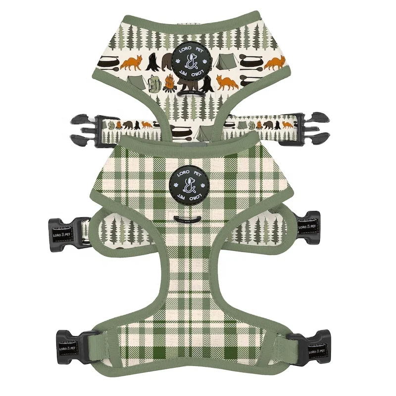 Wholesale dog harness 2023 Pet Supplies dog harness manufacturer Soft Padded Adjustable Luxury Reversible Custom Dog Harness