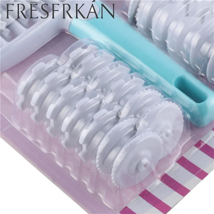 OEM Baking Tool Pull Net Wheel Knife Roller Cutter Pastry Wheel Decorator and Lattice Cutter Pastry Dough Mold DIY Combination