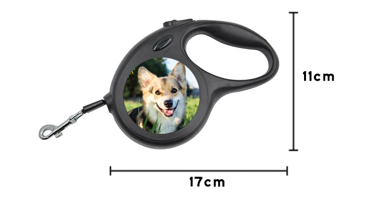 Sublimation Dog Leash Retractable Custom Pet Rope Leather Cat Adjustable Luxury Led Dogs Waterproof Reversible Dog Leash