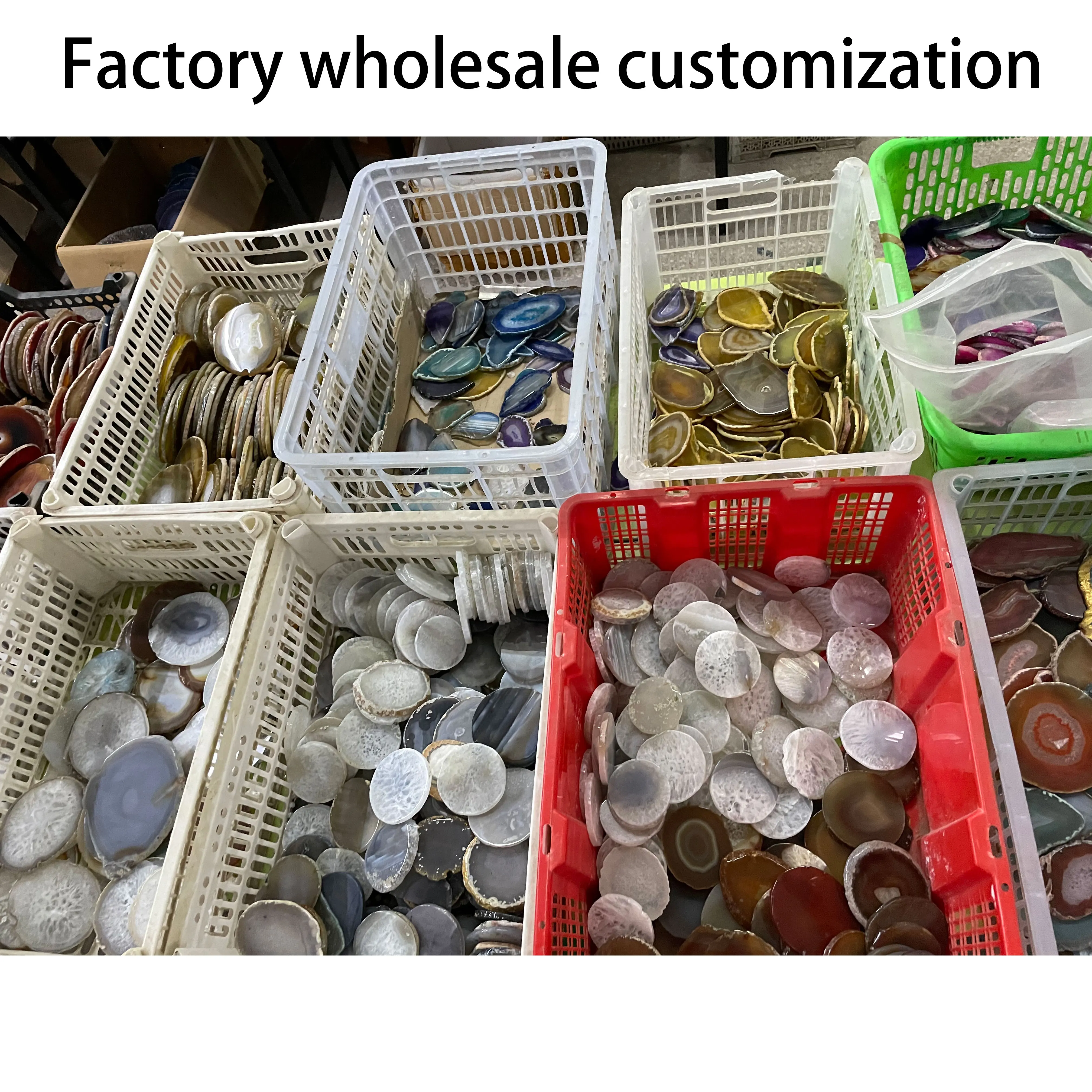 Персонализированный розовый, синий, белый, зеленый цветной драгоценный камень, подставка из агата, Хрустальный ломтик, подставки из золотистого агата с позолотой