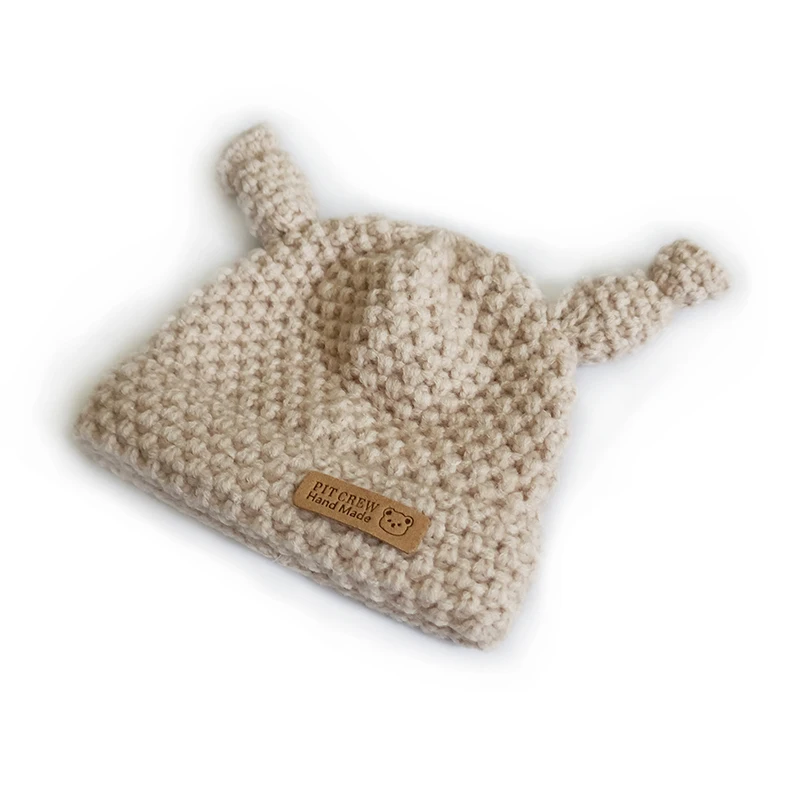 Handmade Baby kids Winter Cute Knitted Hats Warm  Cotton Winter hats
