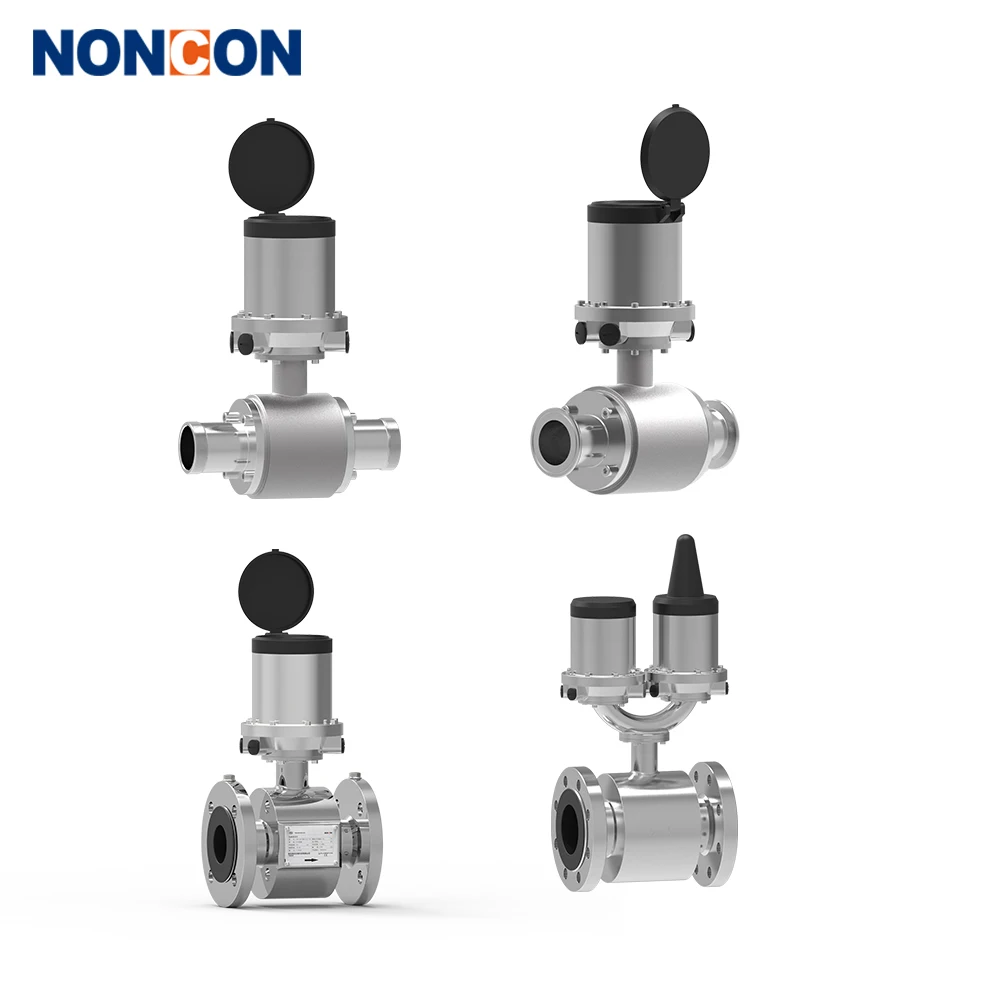 Flange type sanitary fast clamping flow meter water electromagnetic Beer magnetic flow meter DN32