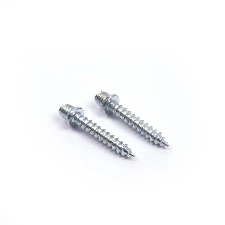 Industry Fasteners M8  carbon steel double wood screw self tapping screw