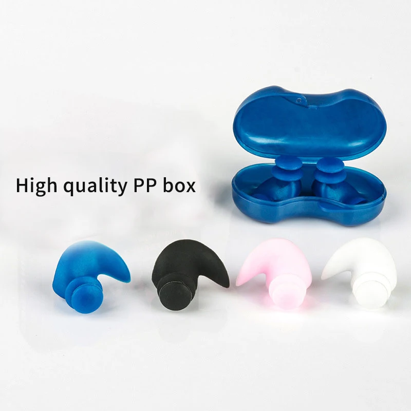 Многоразовые Мягкие Водонепроницаемые силиконовые затычки для ушей, затычки для ушей с защитой от шума, затычки для ушей для занятий водными видами спорта, плавания, затычки для ушей