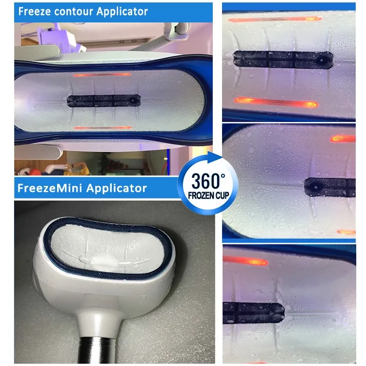 
360 Degree 5 handles chin applicator machine Cryotherapy beauty equipment 