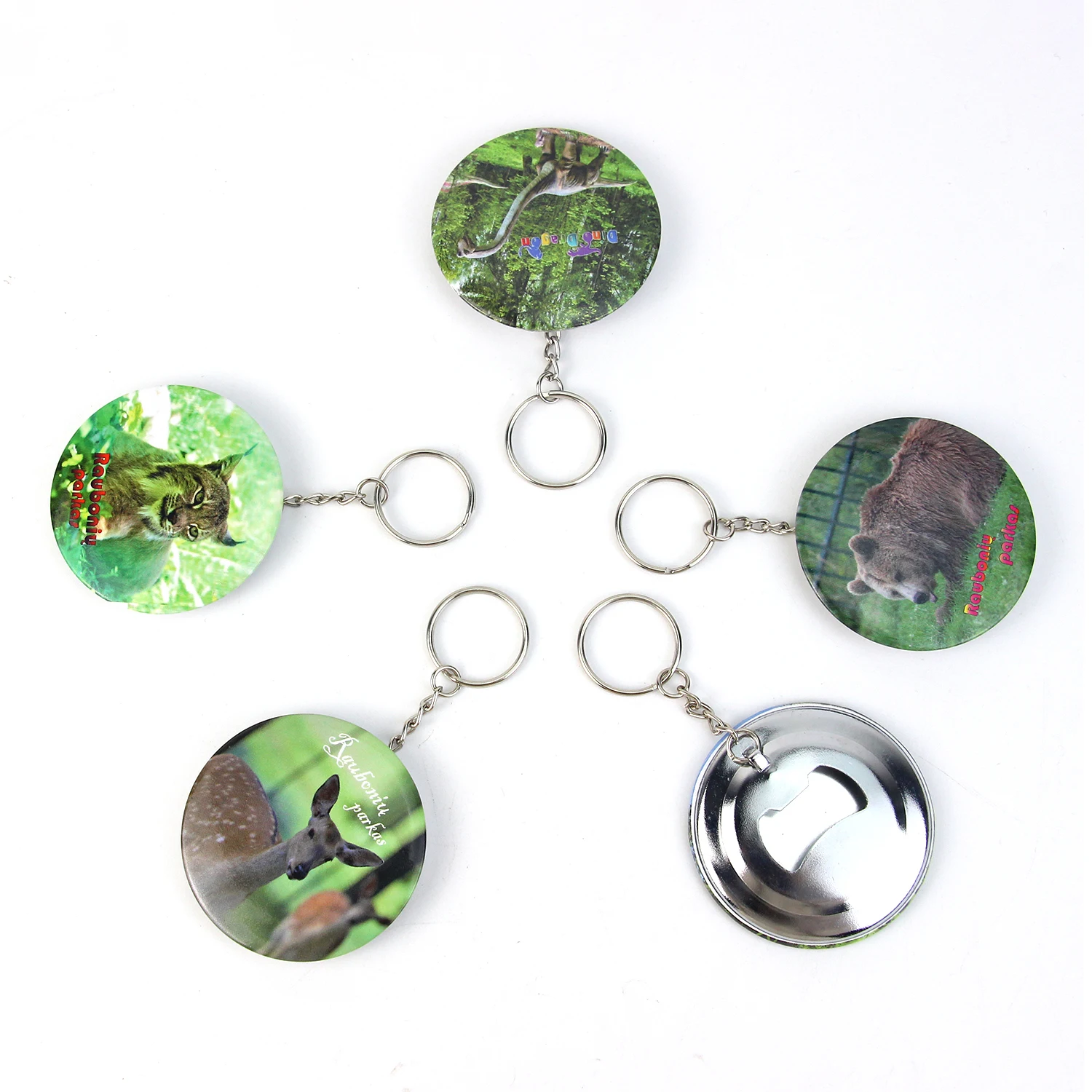 OEM Custom Made Design Your Own Logo Souvenir Gift Round 58Mm Cap Shaped Fridge Magnet Bottle Opener