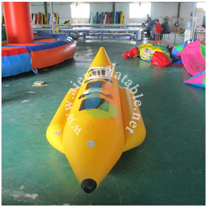 PVC Tarpaulin inflatable banana boat 3-person outdoor water sport equipment