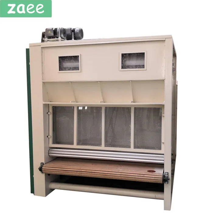 Hopper and feeder nonwoven fabric machine