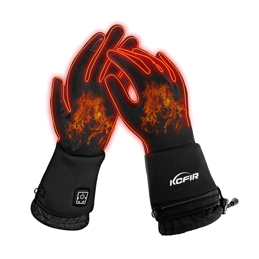 Polyester Battery Powered Electric Thermal Gloves Heated Gloves For Motorcycle Ski