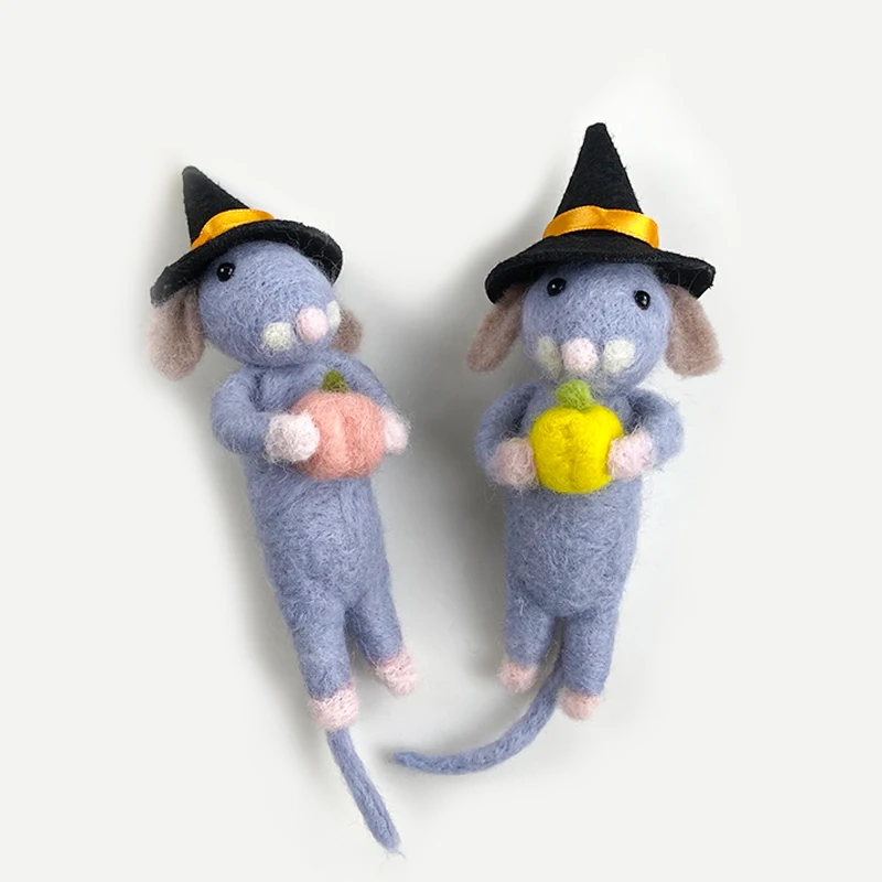 Hot Selling Cute Animal DIY Handmade Wool Felt Toys Wool Needle Felting Kit