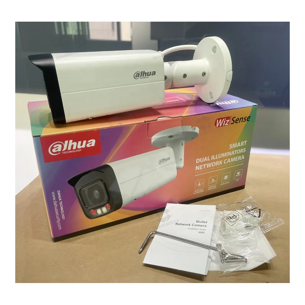 IPC-HFW2849T-AS-IL IP67 Outdoor Dual Light Audio built-in Mic Smart AI Vehicle Human Detection Dahua 8mp ip camera 4k full color