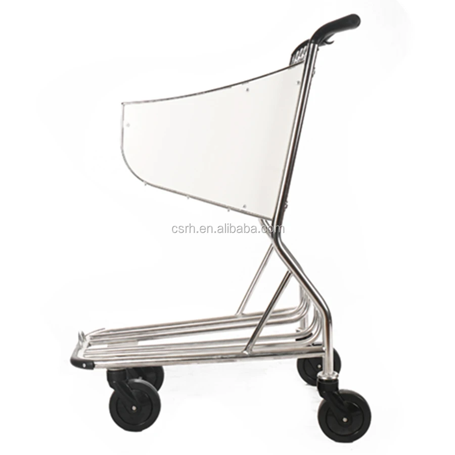 RH-J07-1  710*525*1000mm  airport trolley stainless steel airport shopping cart