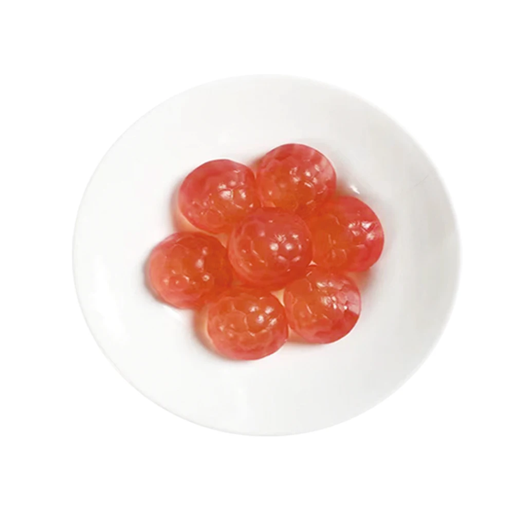 Lychee flavor soft candy wholesale candy manufacture  fruits  gummi candi with filling chewing candy