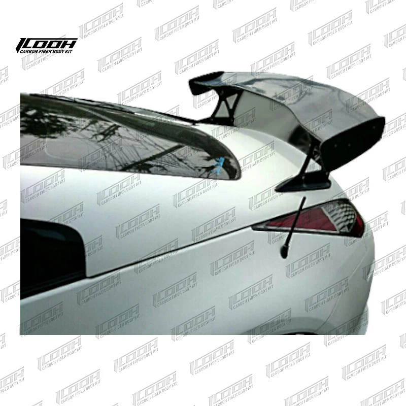 ICOOH Racing 350Z Carbon Fiber Fibre Body Kit Rear Spoiler Wing For Nissan 350Z 2002-2008