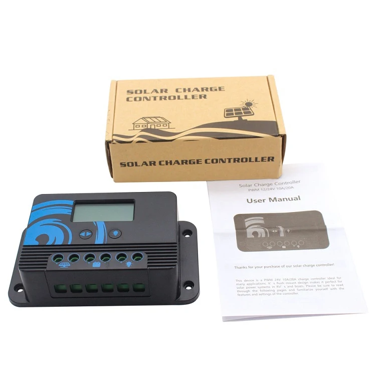 Price cheap factory controladores de carga solar 10a  20a pwm solar charge controller P2410 P2420