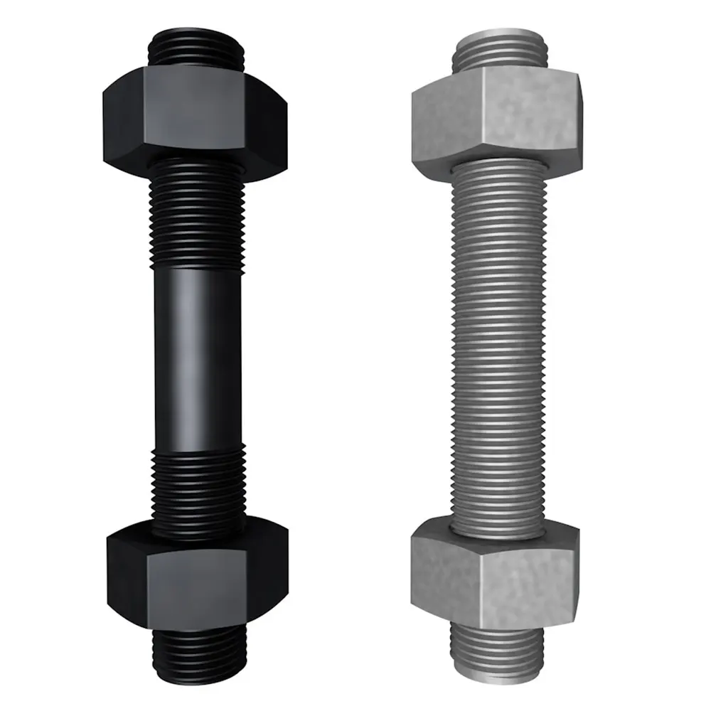 HOT Din 933 931 M3.5 M5 M8 Galvanized Zinc Aluminum Stainless Steel Flange T Carriage Washer Black Brass Hex Bolts And Nuts