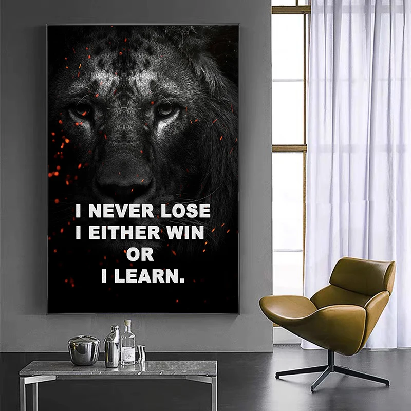 Black and White Famous People Inspirational Quotes Posters and Prints Canvas Paintings Wall Art Pictures for Living Room Decor