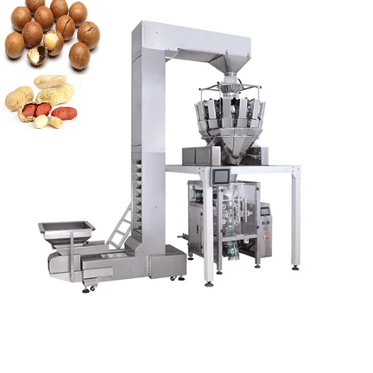 Automatic Packaging Line sunflower seeds packing machine With Multihead Weigher Machine XLT-420L