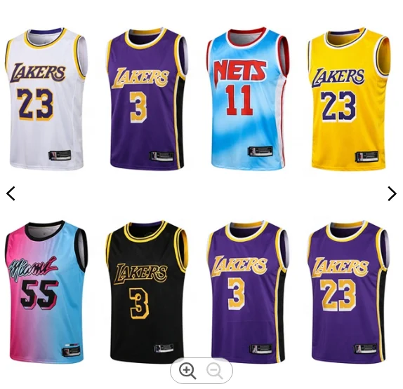 Amazon USA Custom Basketball 30 Teams Embroidery Shirt Vests Uniforms Clothes Wear Jersey