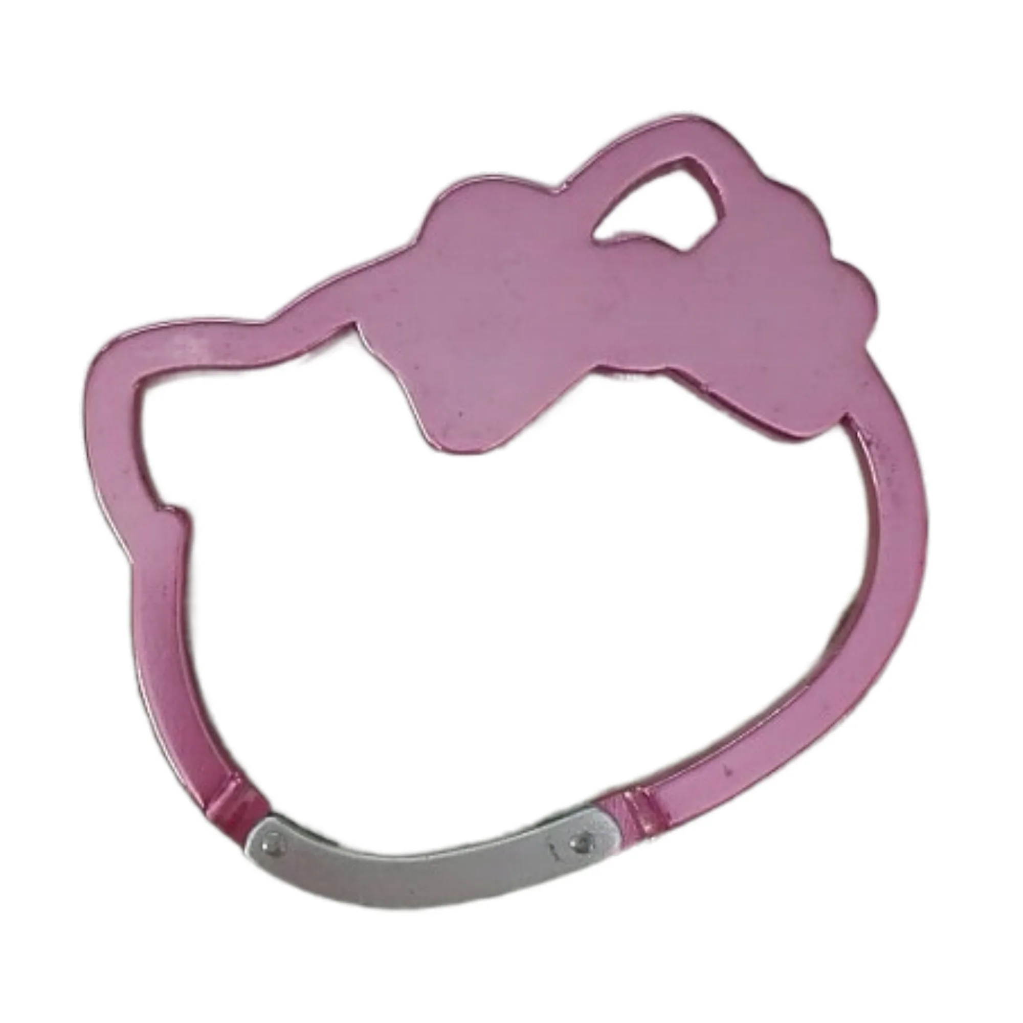 Оптовая продажа изготовленный на заказ с выгравированным логотипом Hello Kitty дизайн брелок карабин сделай свой собственный логотип сувенирные рекламные