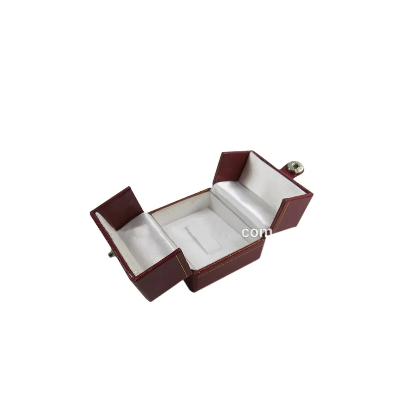 Red Double Door Leather Plastic Jewelry Box