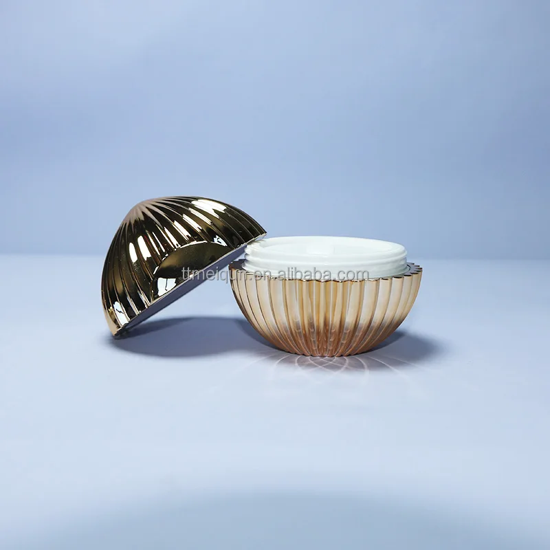 Round high-grade gold pigment cream dispenser bottle Lady Cream Cream bottle Skin care plastic bottle with gasket