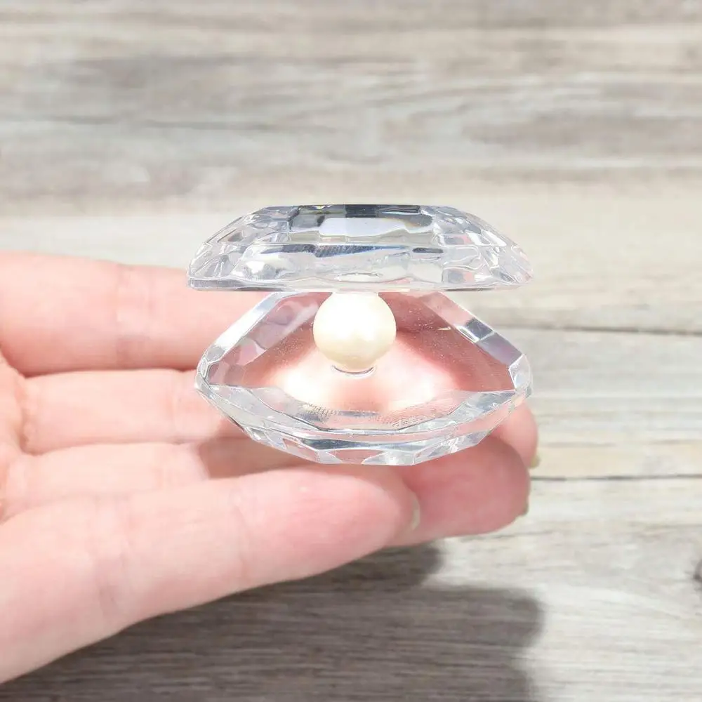 Factory price crystal sea shell Beautiful Shining Crystal Oyster Shell for gifts