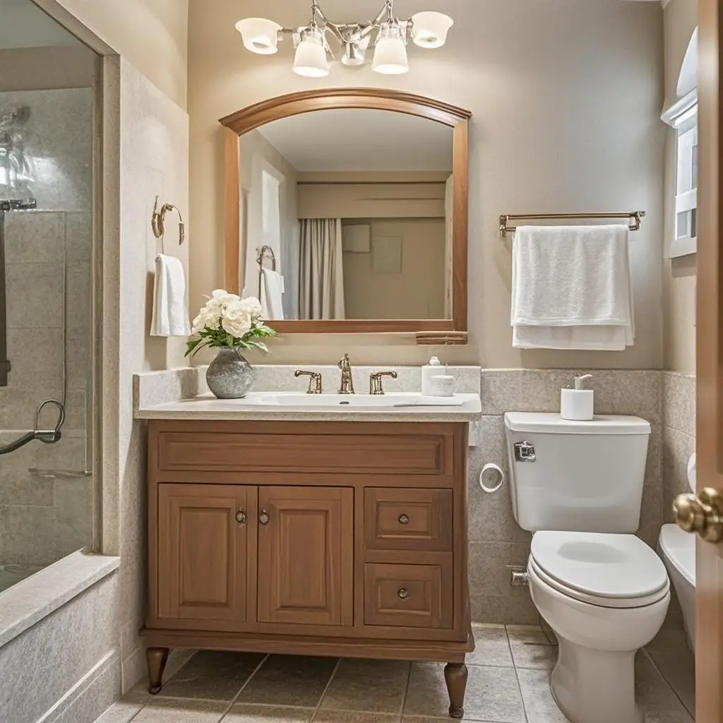 Red Lion Inn & Suites индивидуальная деревянная панель спальня большая кровать и двухместная комната с универсальной ванной комнатой для отелей