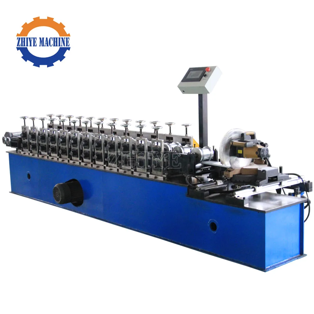 Automatic Garage Metal Rolling Door Making Machine  Rolling Slat Roll Forming Machine