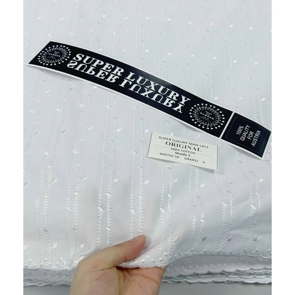 2024 Wholesale Swiss Voile 100% Cotton  Austria Cotton Polish Clothing for Party