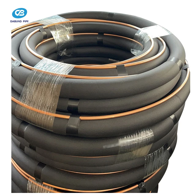 3/8x3/4 комплект линий Hvac черная резиновая изолированная медная труба катушечная