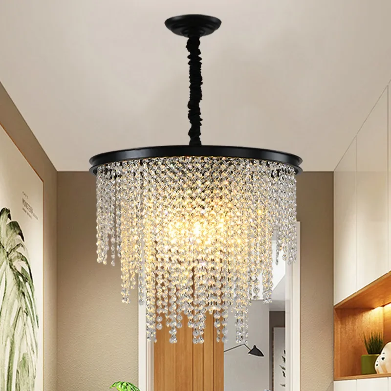 K9 Crystal Chandelier Modern Pendant Lamp Fixture Small Chandeliers Bedroom Chandelier Dining Room LED Ceiling Light