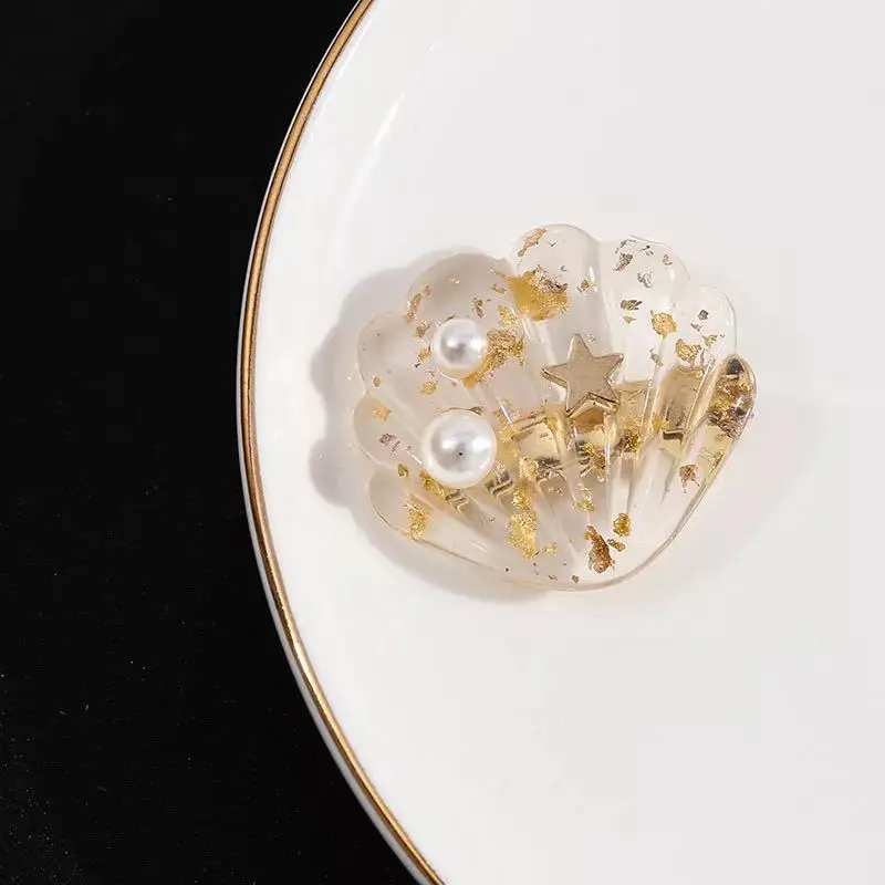 South Korea INS holiday wind sea starfish hair clip set diamond super flash clip temperament bangs hair clip headwear