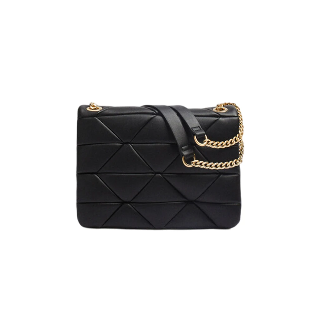 Promotion gift PU leather quilted shoulder bag new design quilted leather handbag