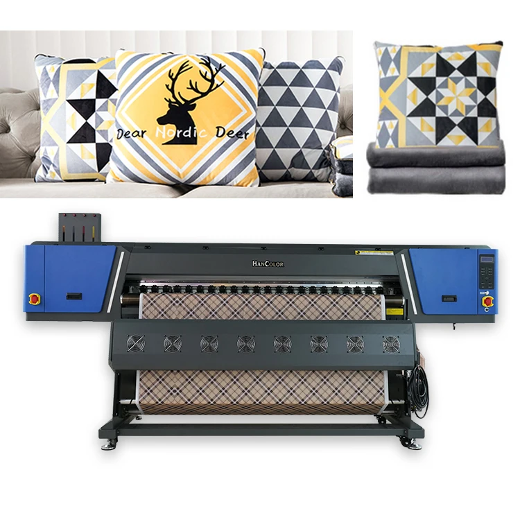 1.9m tshirt printer machine 4/6 printer heads epson i3200 sublimation textile printing machine