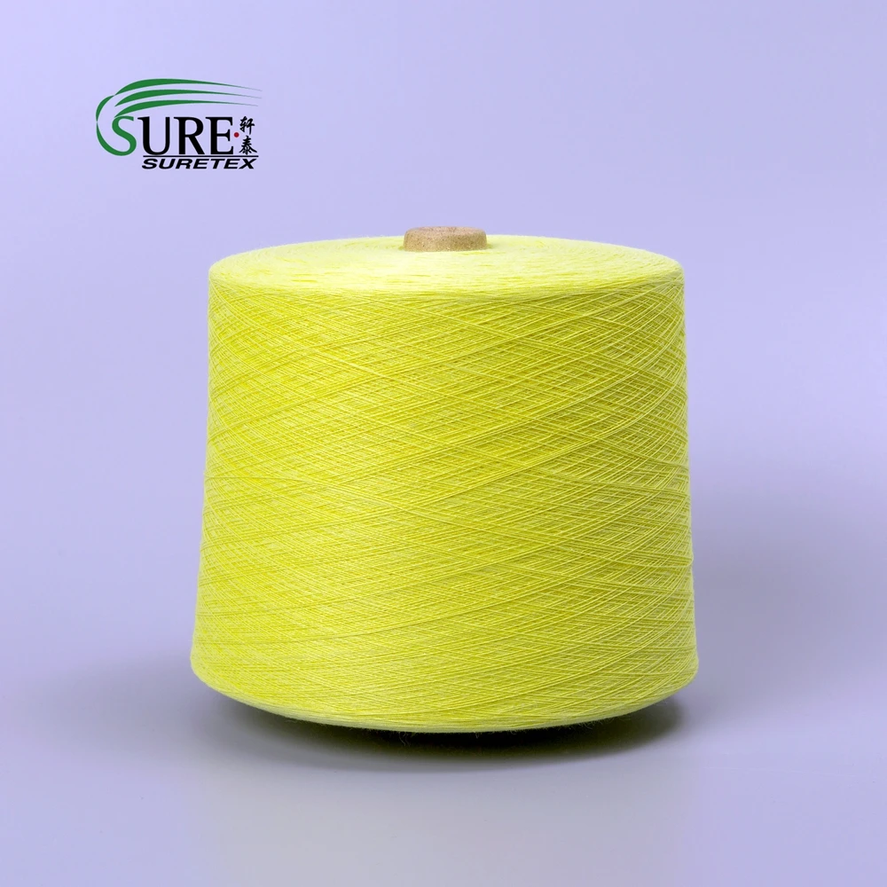 Flameproof Durable Kevlar Para Aramid Spun Yarn For Protective Gloves
