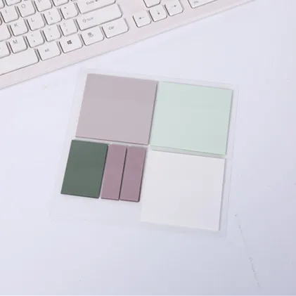 Sticky Note Sets Colorful Transparent pet sticky notes Waterproof Self-adhesive Clear Memo Pad