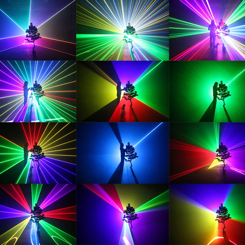 Новейший 3D шоу 1 Вт RGB Анимация диско dj мини-свет 3d лазерный