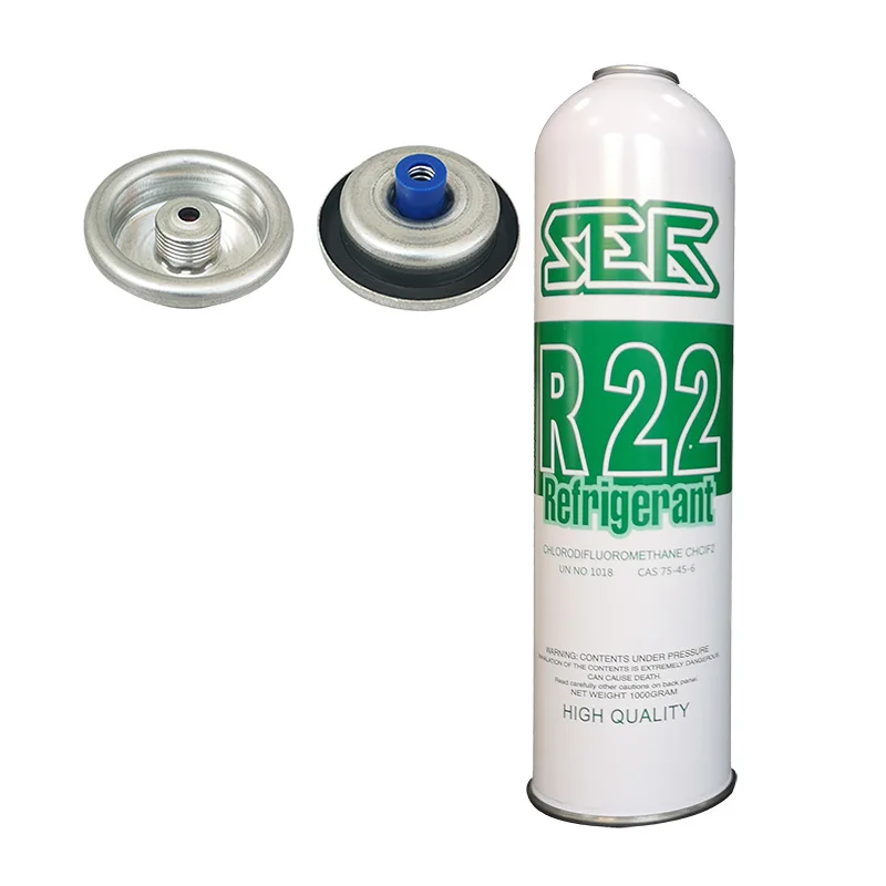 Refrigerant Hydrocarboon Gas R134a Empty Metal Aerosol Spray Cans With threaded Valve