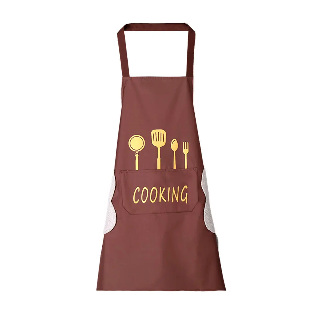 Wholesale Custom Logo Waterproof dishwasher apron Polyester 100% Organic Cotton Canvas Cleaning Cooking Chef Aprons Kitchen