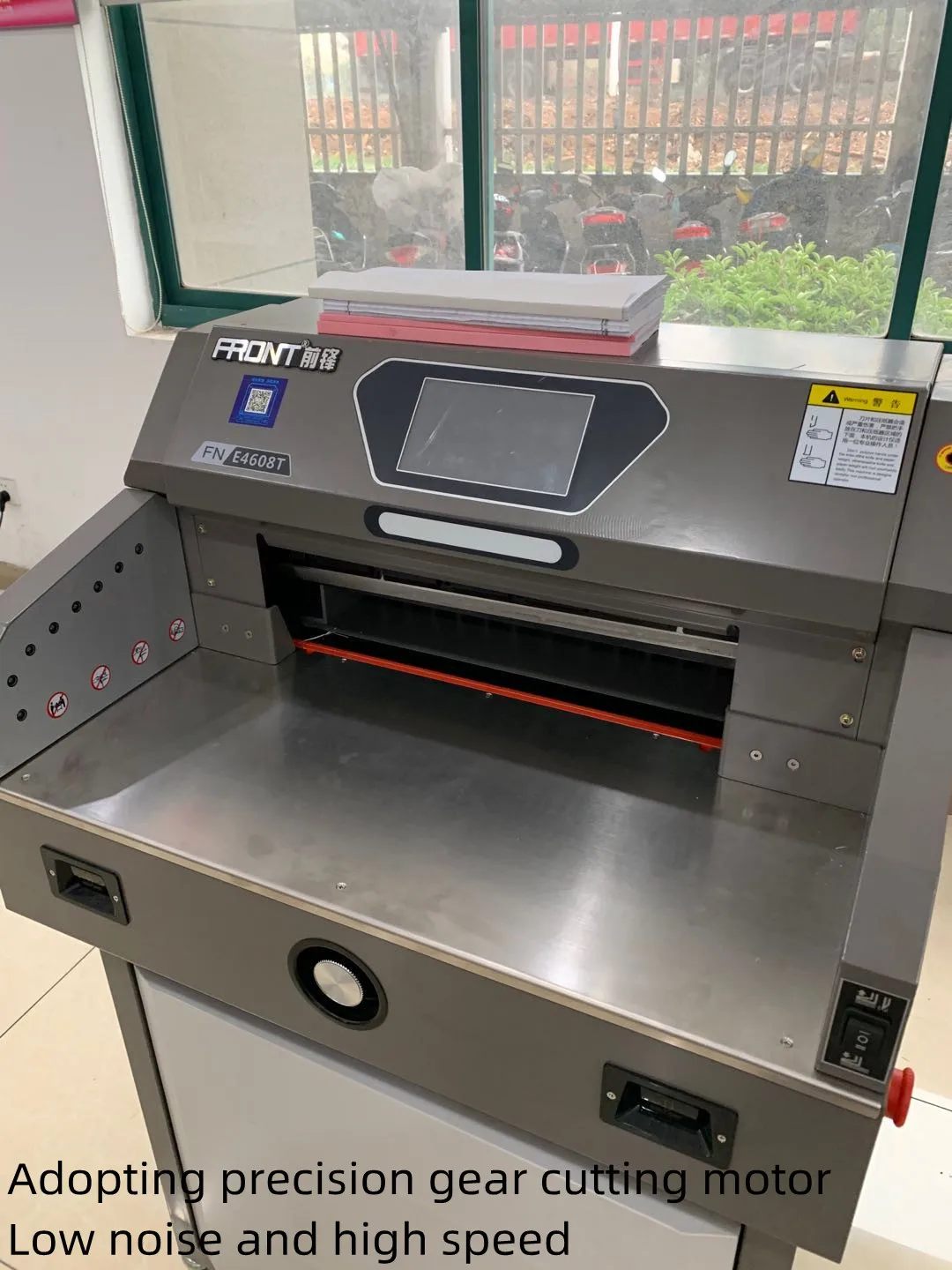 Automatic Electric E4608T Paper Trimmer 460mm Cutting Machine with CE FRONT Electric Paper Cutter for Trimming