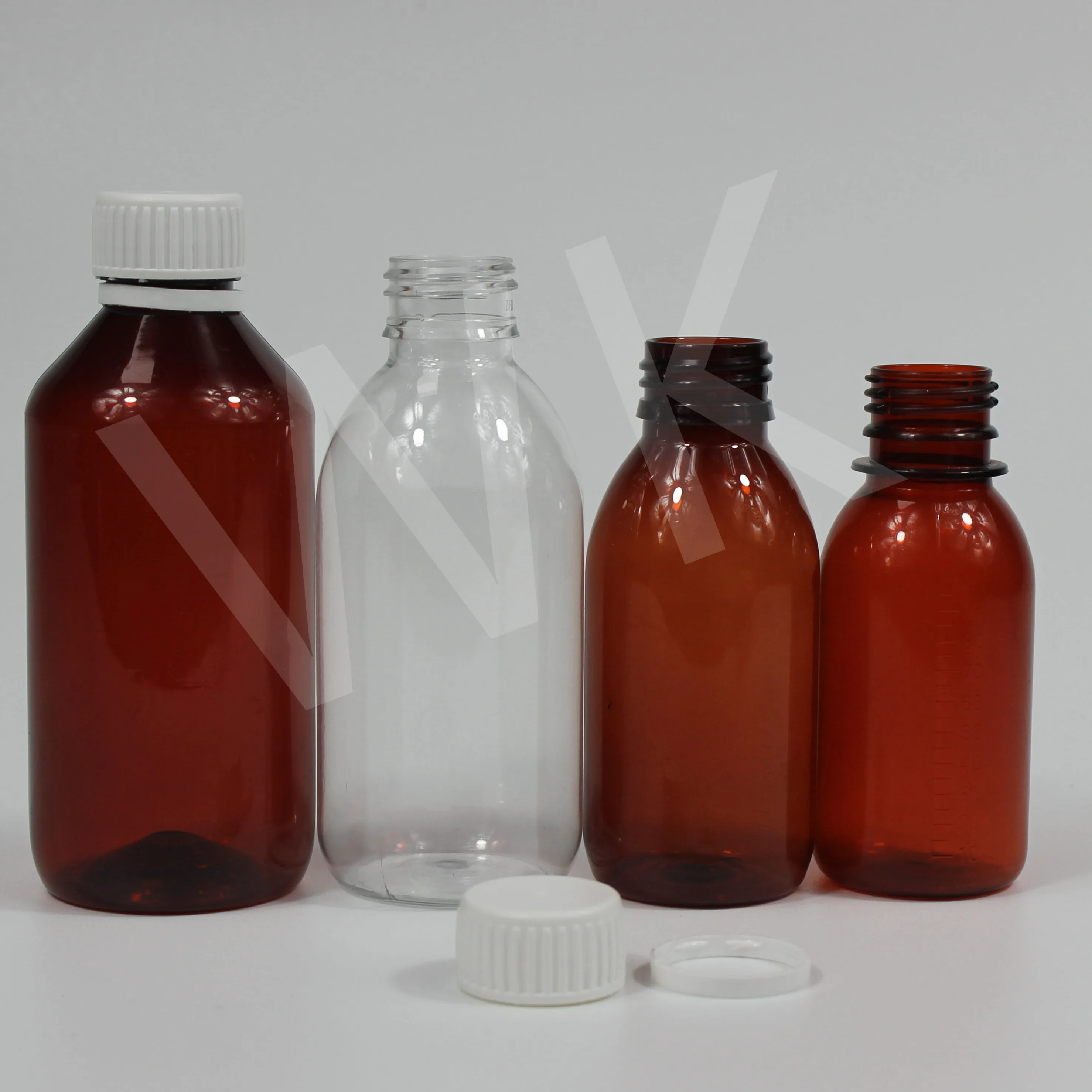 PET empty plastic cough syrup 60ml 100ml 120ml 200ml 250ml 500ml oval liquid medicine bottles